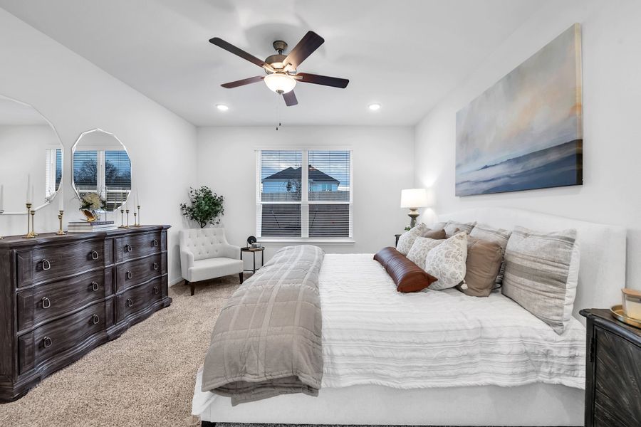 Furnished interior in a model home at The Village at Elm Creek in Troy (Image 25).