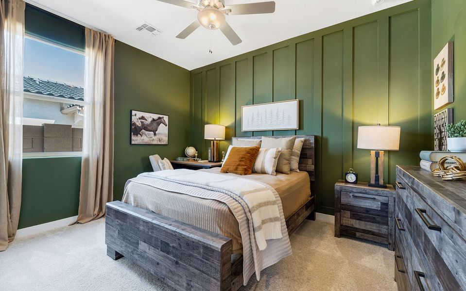 Furnished interior in a model home at Rancho Santa Rosa in Maricopa (Image 23).