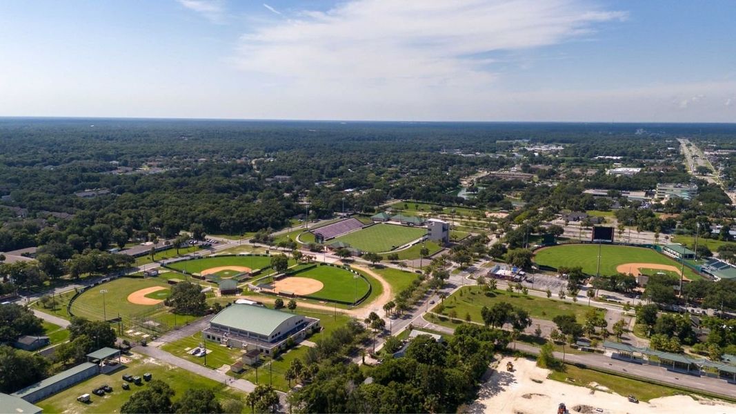 Aerial view of the Hontoon Reserve community in Deland, FL, showing layout and nearby surroundings (Image 11).