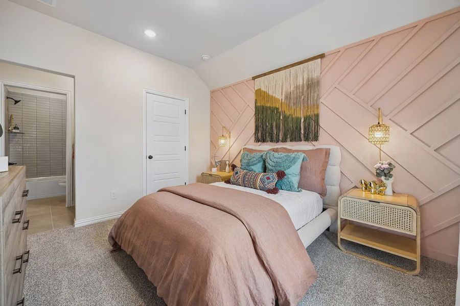 Furnished interior in a model home at Westpoint Park in Fort Worth (Image 22).