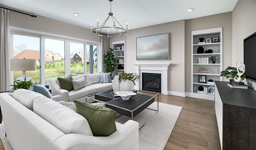 Furnished interior in a model home at August Park in Spring Hill (Image 9).