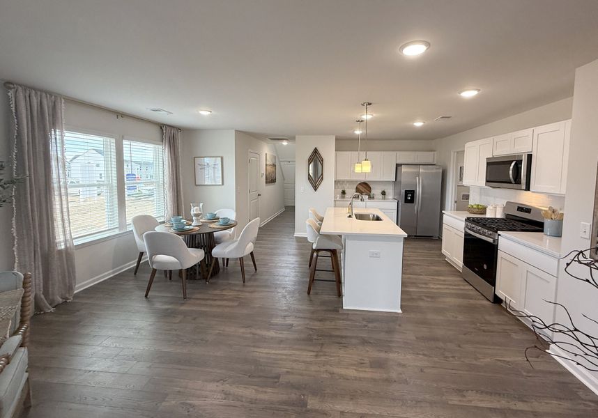 Furnished interior in a model home at Victorywoods Village in Columbia (Image 7).