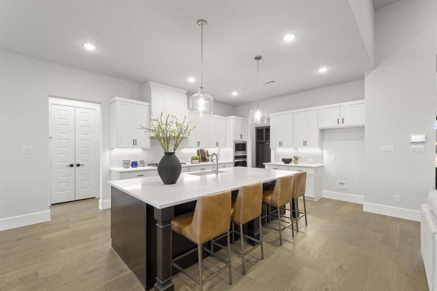 Furnished interior in a model home at Heath Golf and Yacht Club in Rockwall (Image 44).