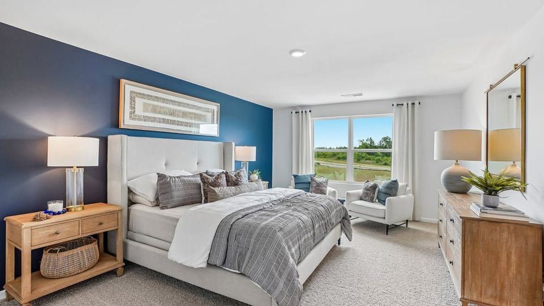 Furnished interior in a model home at Martin Farms in Aberdeen (Image 17).