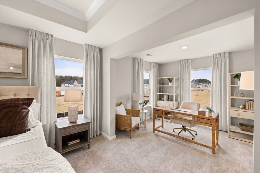 Furnished interior in a model home at Westland in Bogart (Image 15).