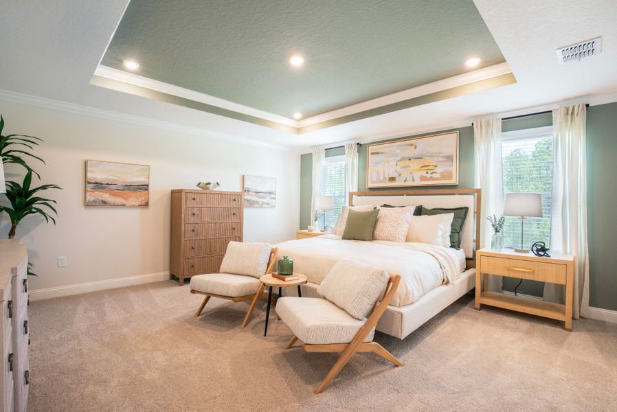 Furnished interior in a model home at Malabar Springs in Palm Bay (Image 9). Furnished interior in a model home at Malabar Springs in Palm Bay (Image 9).