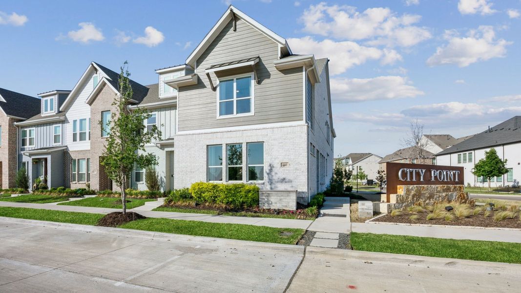Front exterior of a home in the City Point community, located in North Richland Hills, TX (Image 6).