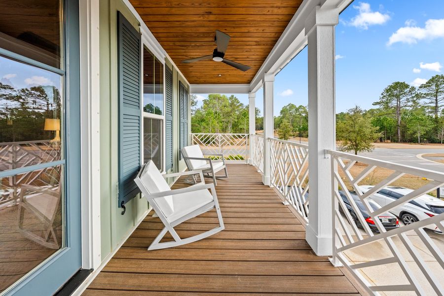 Steamboat Landing - Freeport, FL - Salt & Pine Luxury Homes - DSLD Homes - Brentwood II H - Outdoor Balcony