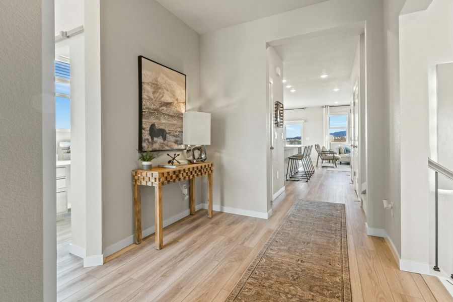 Furnished interior in a model home at The Trails at Aspen Ridge-2 in Colorado Springs (Image 2).