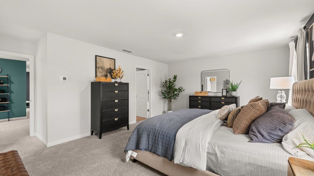 Furnished interior in a model home at Sheffield Highlands in Dallas (Image 36).