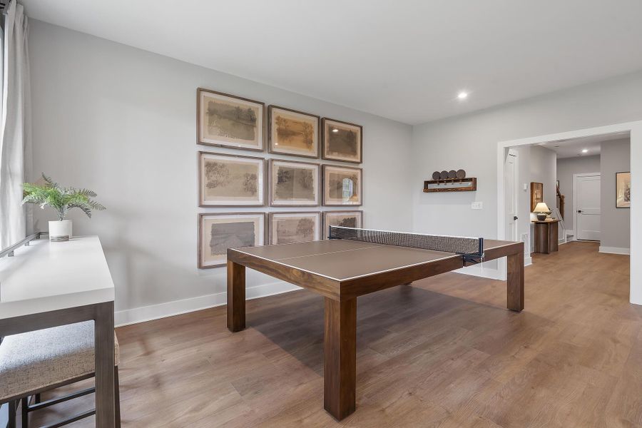 Furnished interior in a model home at Social Circle in Chattanooga (Image 34).