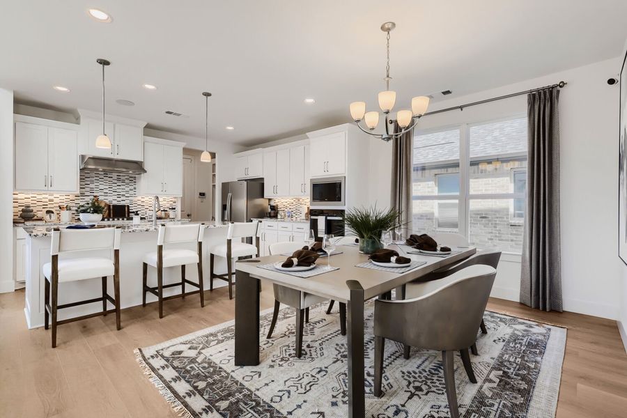 Furnished interior in a model home at North Sky 40s in Celina (Image 8).