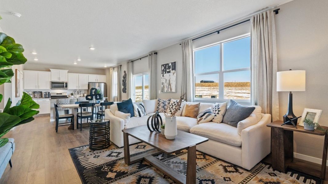 Furnished interior in a model home at Spring Valley Ranch in Elizabeth (Image 4).