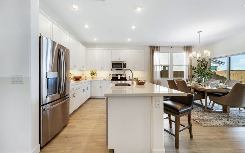 Furnished interior in a model home at Rancho Santa Rosa in Maricopa (Image 7).