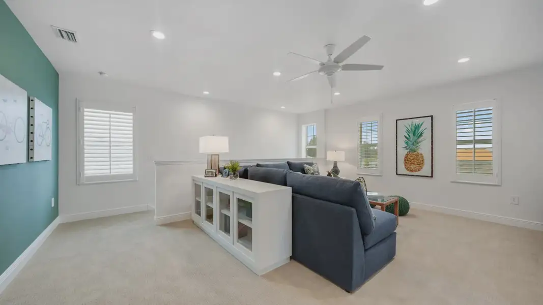 Furnished interior in a model home at Tide Marsh in Fort Myers (Image 16). Furnished interior in a model home at Tide Marsh in Fort Myers (Image 16).
