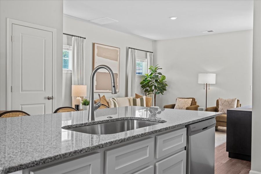 Furnished interior in a model home at Pacific Place in Lyman (Image 8).