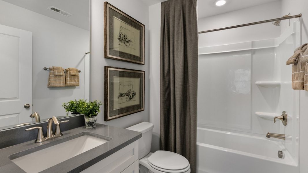 Furnished interior in a model home at Lybrook Village in Bermuda Run (Image 9). Furnished interior in a model home at Lybrook Village in Bermuda Run (Image 9).