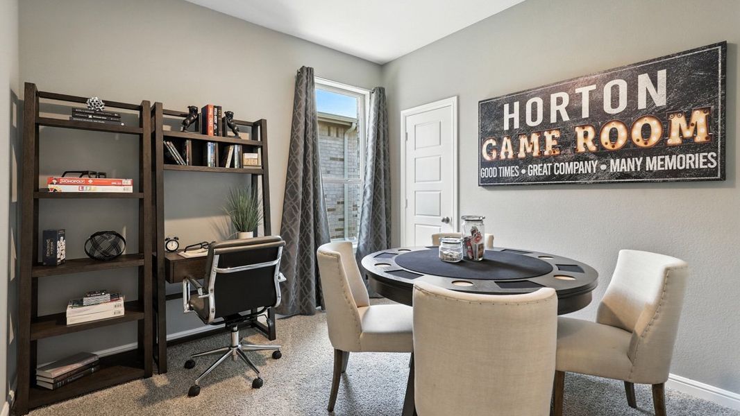 Furnished interior in a model home at The Canyons in Keene (Image 8).