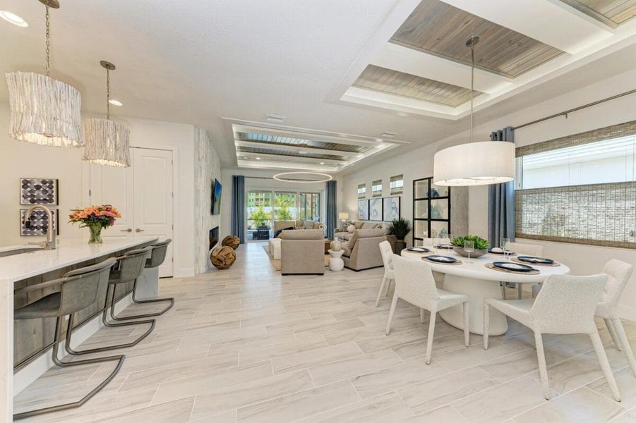 Furnished interior in a model home at Inspiration at Watercolor Place in Bradenton (Image 234).