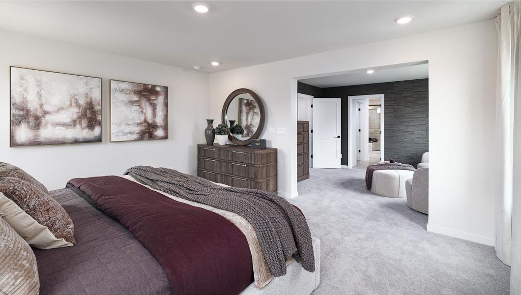 Furnished interior in a model home at Sanctuary at Southgate in Indian Trail (Image 23). Furnished interior in a model home at Sanctuary at Southgate in Indian Trail (Image 23).