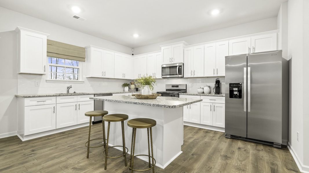 Furnished interior in a model home at The Estates at Edinborough in Gibsonville (Image 13).
