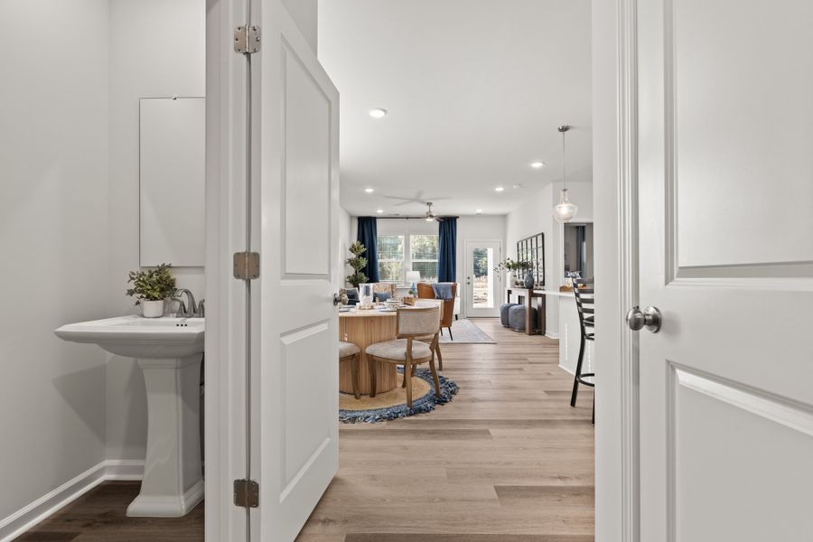 Furnished interior in a model home at The Grove in Florence (Image 15).