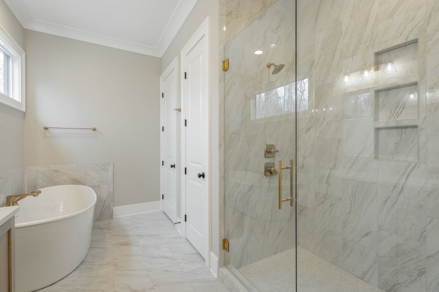 Furnished interior in a model home at River Gorge Ranch in Guild (Image 8).