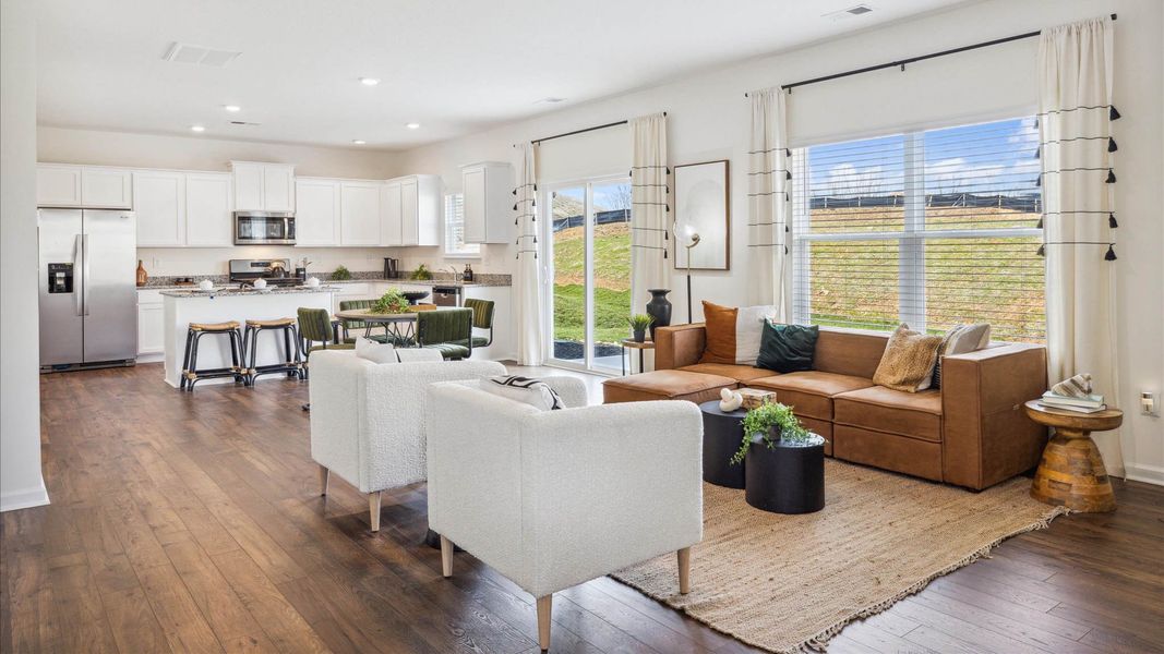 Furnished interior in a model home at Fieldcrest Acres in Blountville (Image 4).