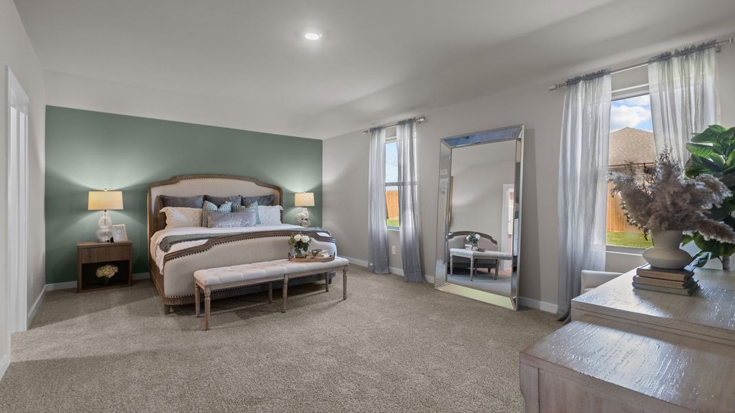 Furnished interior in a model home at Homestead at Parks Bell Ranch in Odessa (Image 9).