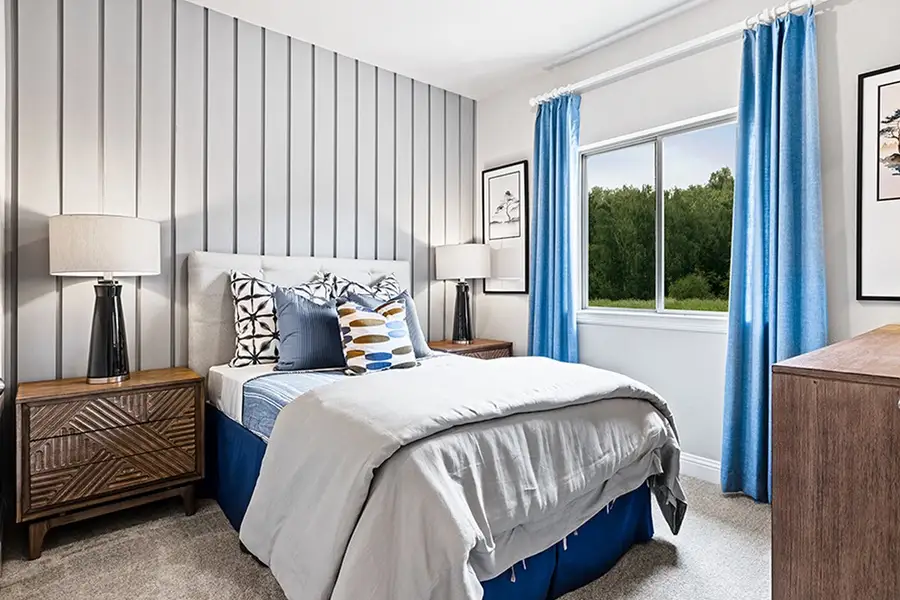 Furnished interior in a model home at Keeneland in Aubrey (Image 19). Furnished interior in a model home at Keeneland in Aubrey (Image 19).