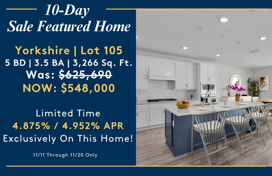 10-Day Sale Featured Home!