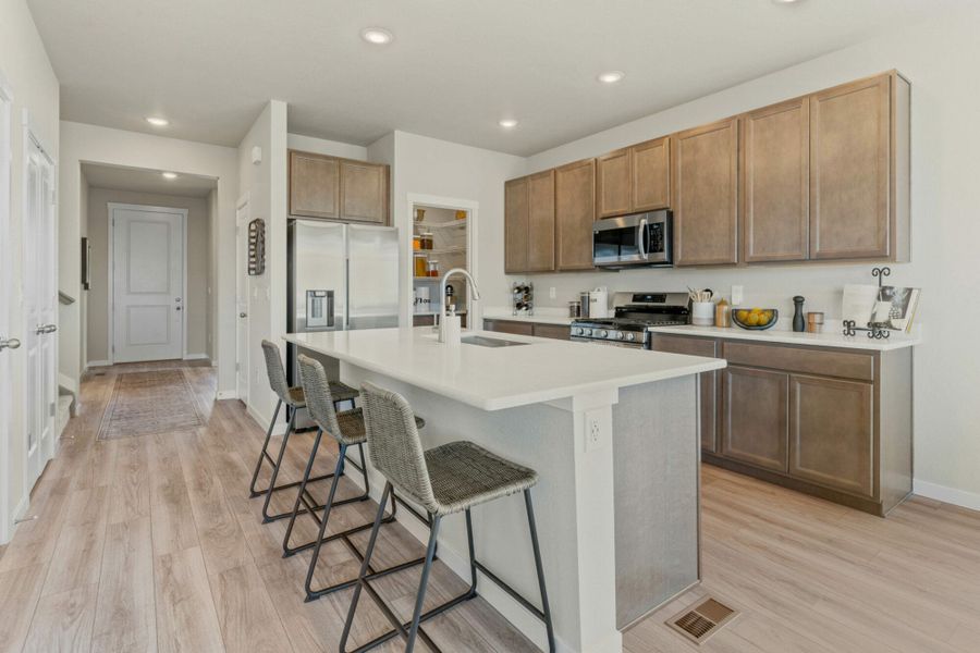 Furnished interior in a model home at The Trails at Aspen Ridge-2 in Colorado Springs (Image 23).