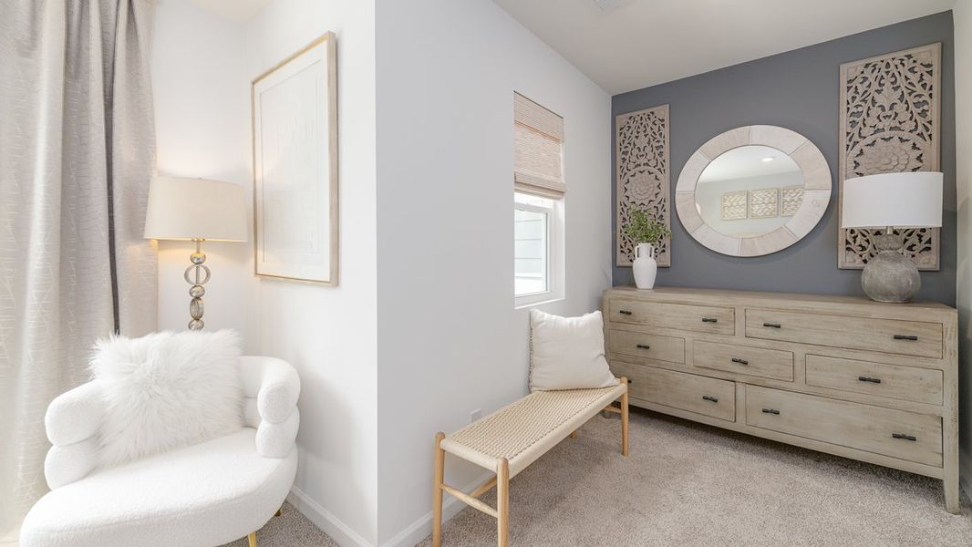 Furnished interior in a model home at Benteen Reserve in Atlanta (Image 17).