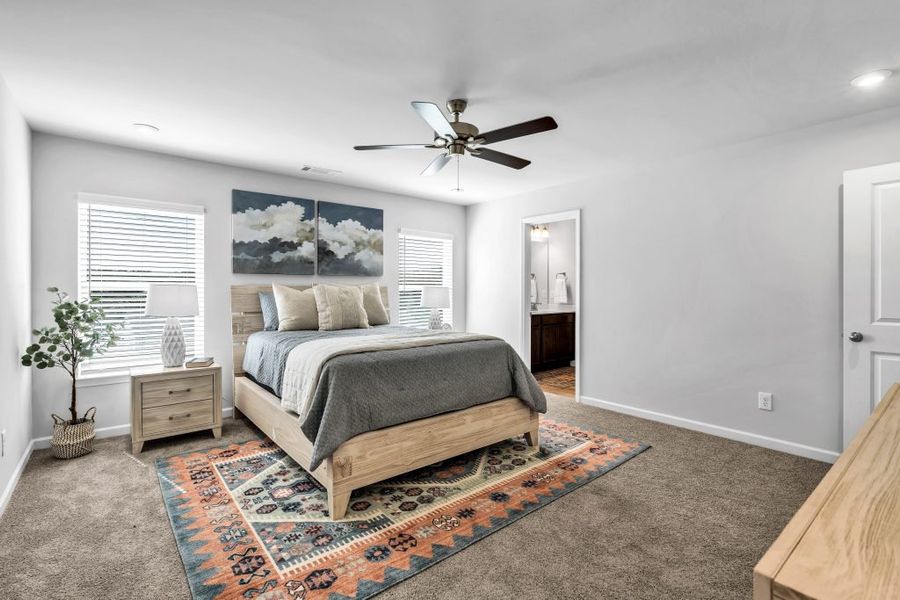 Furnished interior in a model home at The Reserve at Chapel Hill Phase II in Douglasville (Image 21).