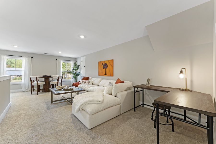 Furnished interior in a model home at Landing at Clemson Marina in Seneca (Image 9).