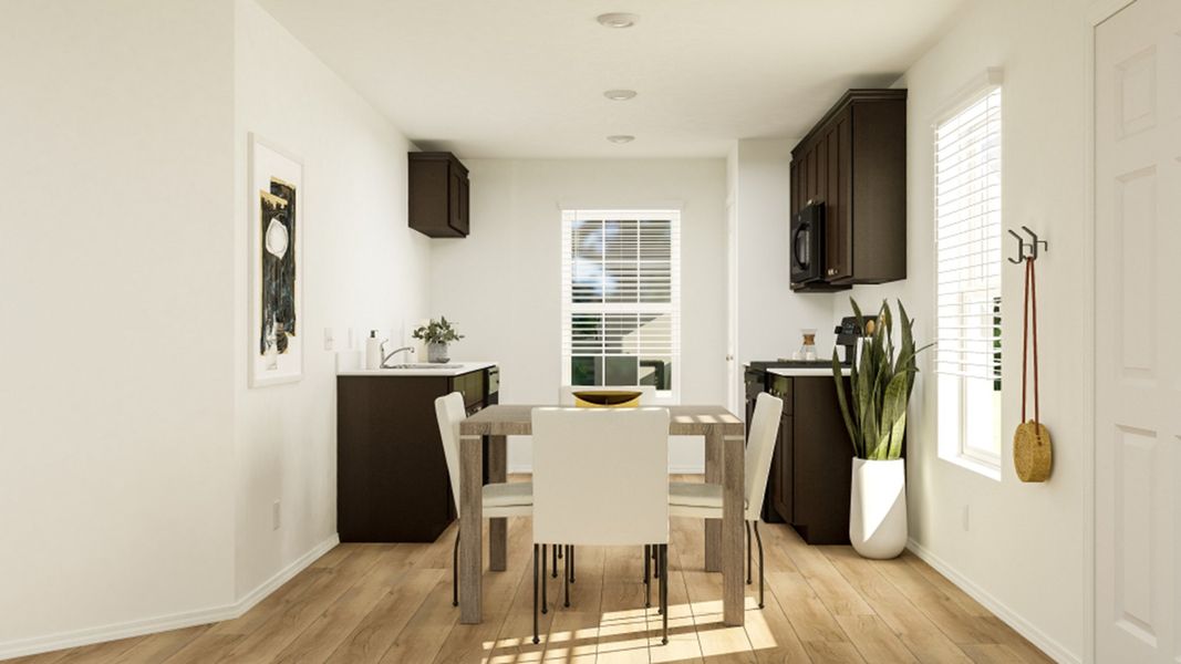 Furnished interior in a model home at Trinity Crossing: Cottage Collection in Forney (Image 29). Furnished interior in a model home at Trinity Crossing: Cottage Collection in Forney (Image 29).