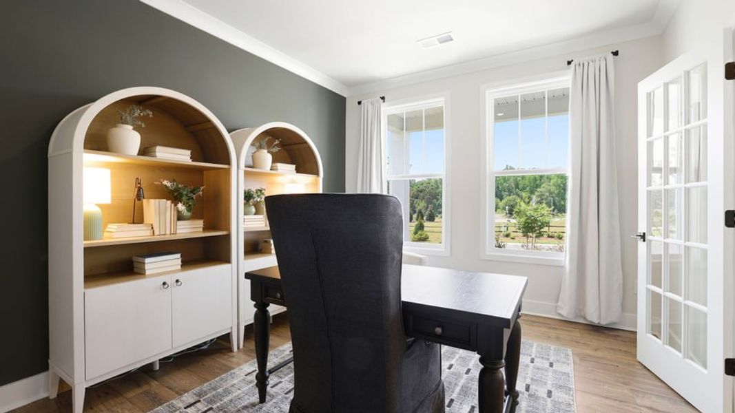 Furnished interior in a model home at Sycamore Cove in Woodruff (Image 6).