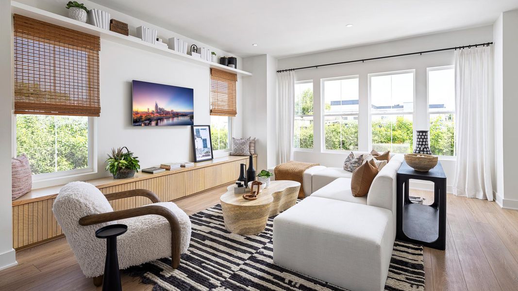 Expansive and dramatic open living spaces ideal for entertaining