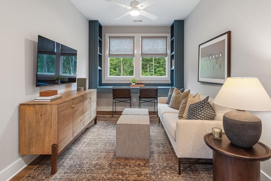 Furnished interior in a model home at Social Circle in Chattanooga (Image 32).