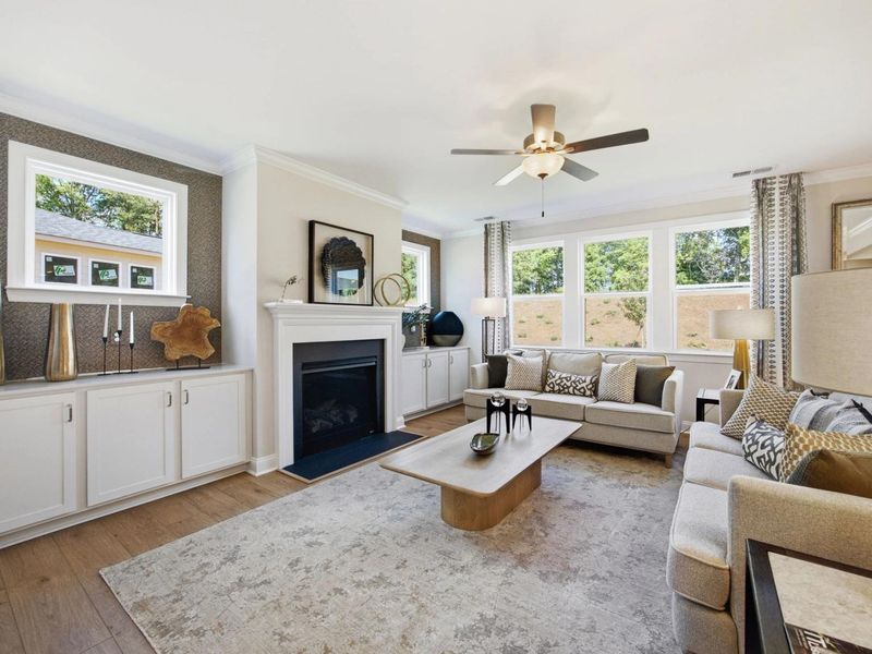 Furnished interior in a model home at Enclave at Belmont in Belmont (Image 3).