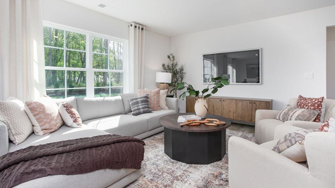 Furnished interior in a model home at River's Edge in Mayodan (Image 5).