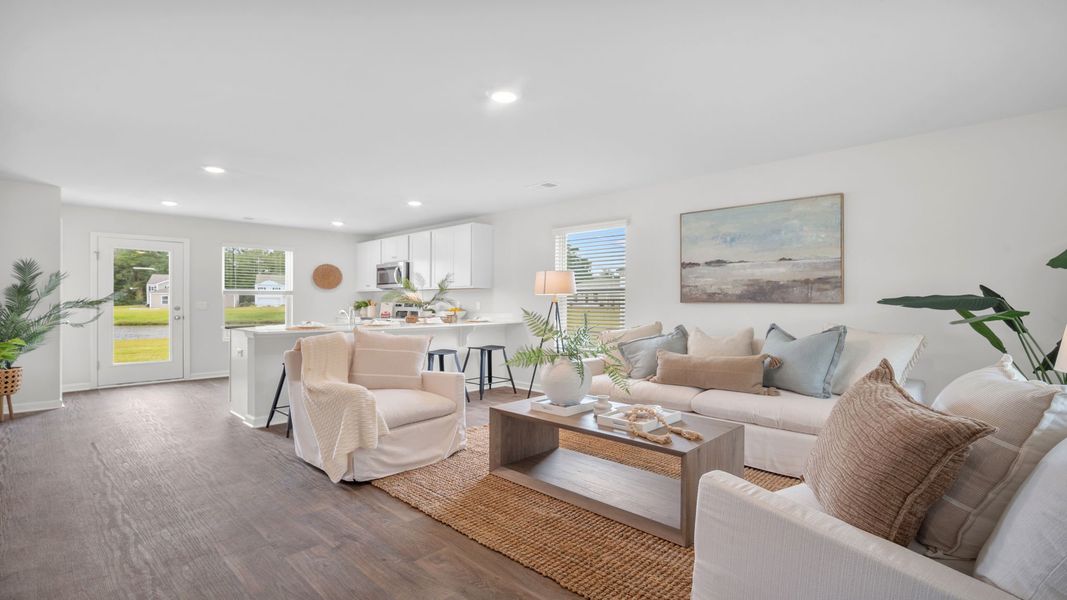 Furnished interior in a model home at Longleaf Village in Rincon (Image 20).