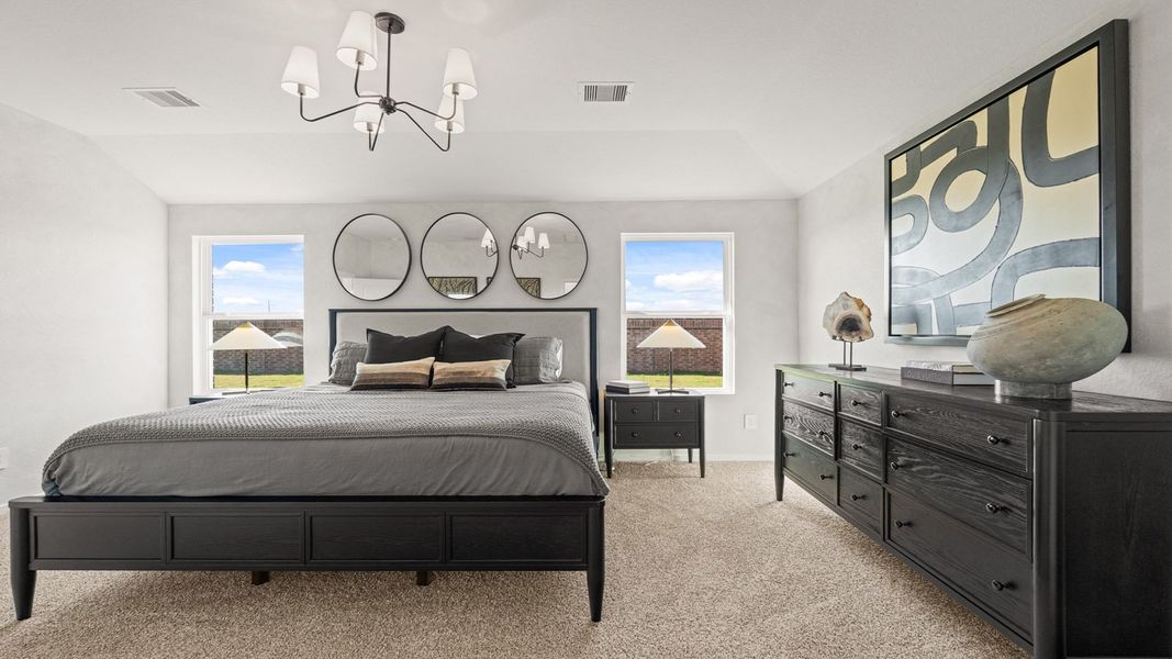 Furnished interior in a model home at Sunterra Lakes in Brookshire (Image 23).