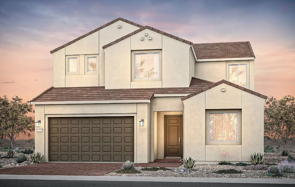 Front exterior of a home in the Upper Canyon community, located in Phoenix, AZ (Image 14).