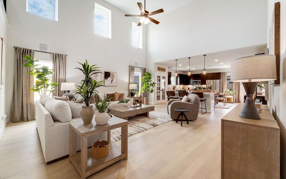 Furnished interior in a model home at River Ranch Meadows in Dayton (Image 34). Furnished interior in a model home at River Ranch Meadows in Dayton (Image 34).