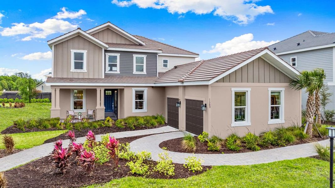 Front exterior of a home in the Victoria Lakes community, located in Odessa, FL (Image 4). Front exterior of a home in the Victoria Lakes community, located in Odessa, FL (Image 4).