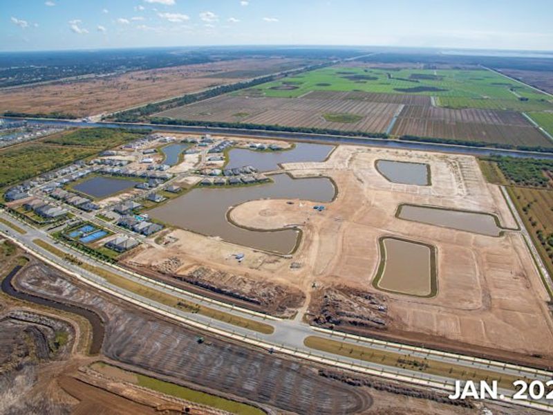 Site preparation and early development at BELTERRA Tradition in Port St. Lucie, FL (Image 110).