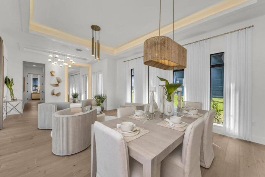 Furnished interior in a model home at Aqua in Bradenton (Image 70). Furnished interior in a model home at Aqua in Bradenton (Image 70).