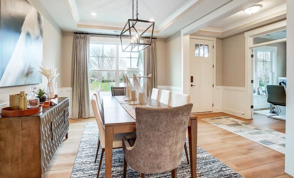 Furnished interior in a model home at The Fairways at Springlake in York (Image 3).