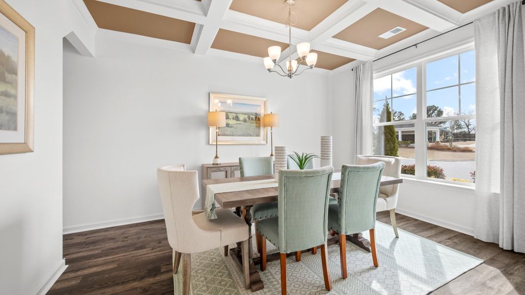 Furnished interior in a model home at Water Oak Estates in Lawrenceville (Image 37).